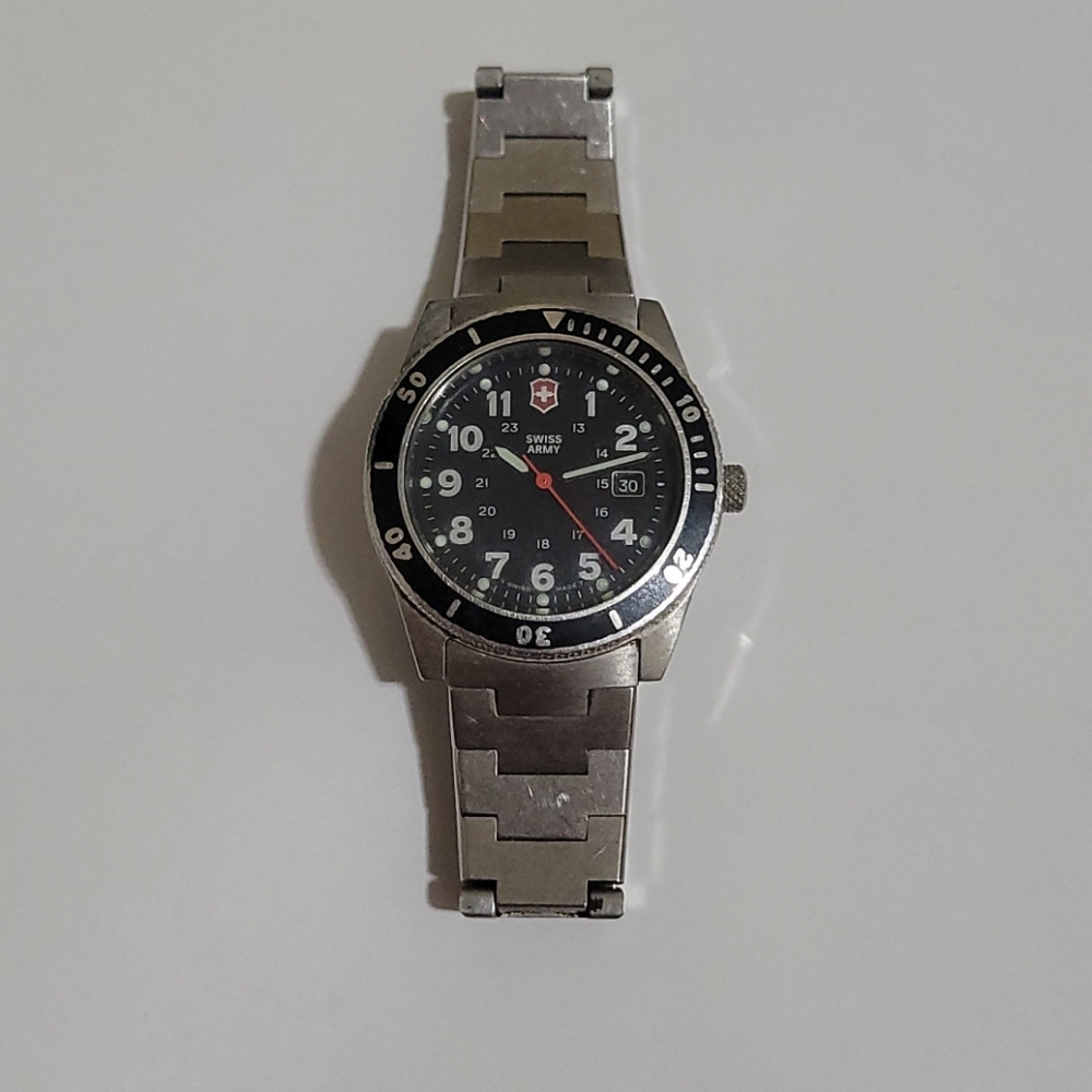 Swiss Army vintage stainless steel watch for women